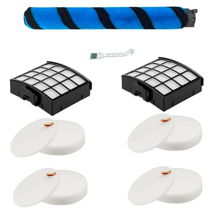 Amyehouse Soft Brushroll Filters Replacement Parts Acessories for Shark Vertex DuoClean PowerFin Upright Vacuum AZ2002 AZ2000 AZ2000W Accessories, Part # 1483FC2000 XHFA 2000 & XFFKAZ2000 - Image 1